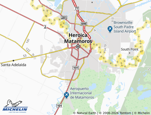 MICHELIN Santa Ana map - ViaMichelin