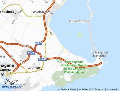 MICHELIN Estrella del Mar map - ViaMichelin