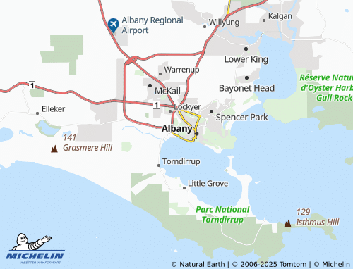 MICHELIN Mount Melville map - ViaMichelin