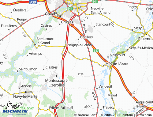 MICHELIN Benay map - ViaMichelin