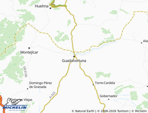 MICHELIN-Landkarte Guadahortuna - ViaMichelin
