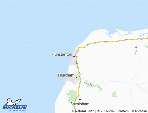 Carte MICHELIN Hunstanton - ViaMichelin