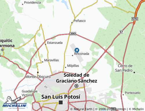 MICHELIN-Landkarte Rinconada - ViaMichelin