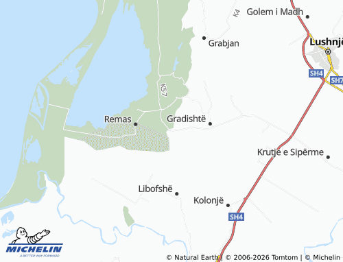 Kaart MICHELIN Babunjë - ViaMichelin