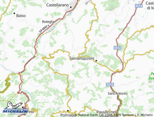 MICHELIN San Pellegrinetto map - ViaMichelin