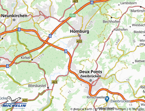 MICHELIN-Landkarte Schwarzenbach - ViaMichelin