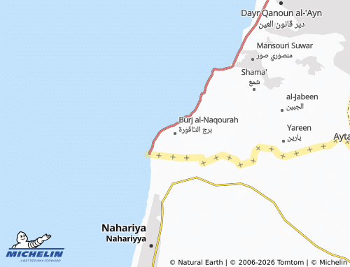 Mapa MICHELIN Burj al-Naqourah - ViaMichelin