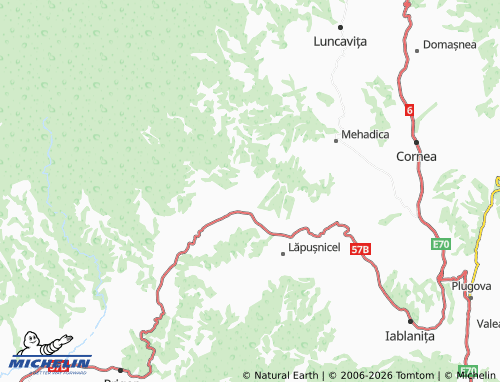 MICHELIN Pârvova map - ViaMichelin