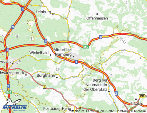 MICHELIN-Landkarte Altdorf bei Nürnberg - ViaMichelin