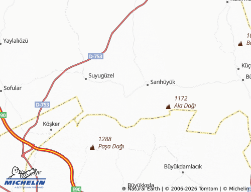 Mappa MICHELIN Eğribasan - ViaMichelin