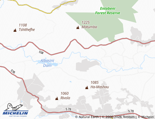 MICHELIN-Landkarte Lwalani - ViaMichelin
