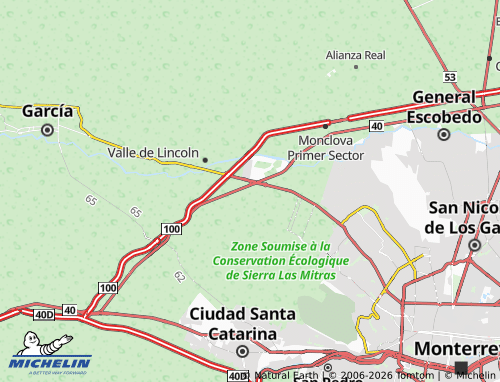 Mappa MICHELIN Cumbres Andara - ViaMichelin