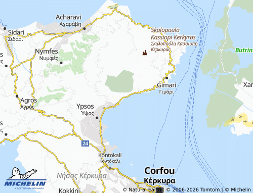 Mapa MICHELIN Barbati - ViaMichelin