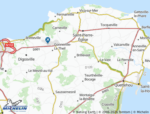 Mapa MICHELIN Brillevast - ViaMichelin