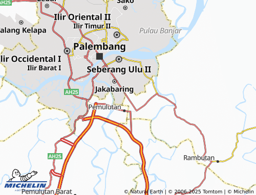 MICHELIN-Landkarte Jakabaring Selatan - ViaMichelin