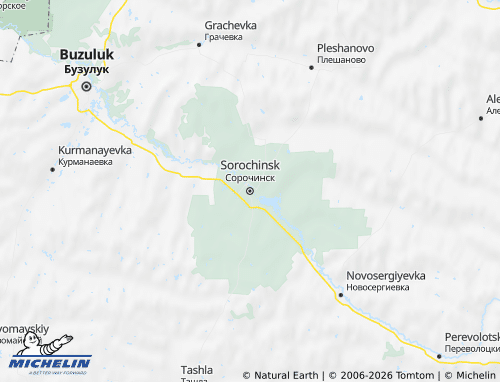 MICHELIN-Landkarte Sorotschinsk - ViaMichelin