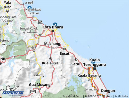 MICHELIN Besut map - ViaMichelin