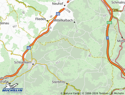 Mapa MICHELIN Hutten - ViaMichelin