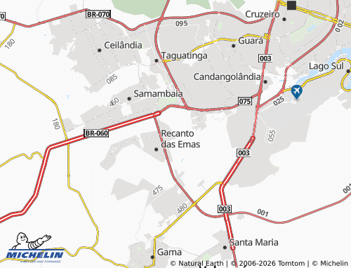 MICHELIN Riacho Fundo map - ViaMichelin