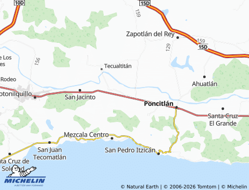 Mappa MICHELIN San Miguel Zapotitlán - ViaMichelin