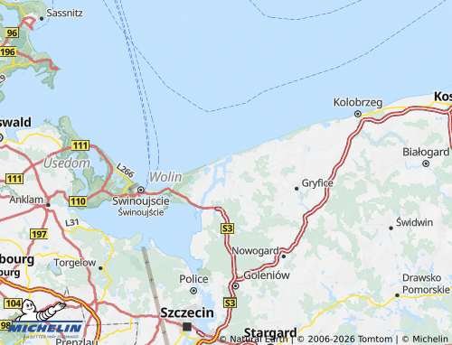 Kaart MICHELIN Kamien (District) - ViaMichelin