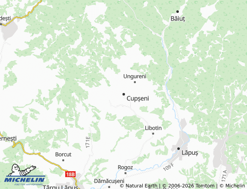 Carte MICHELIN Cupșeni - ViaMichelin