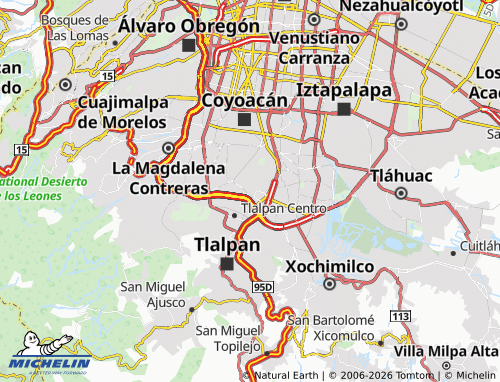Mapa MICHELIN Joyas del Pedregal - ViaMichelin