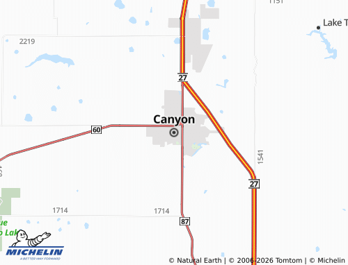 Mappa MICHELIN Canyon - ViaMichelin