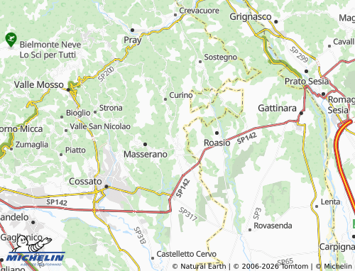 Mappa MICHELIN Brusnengo - ViaMichelin