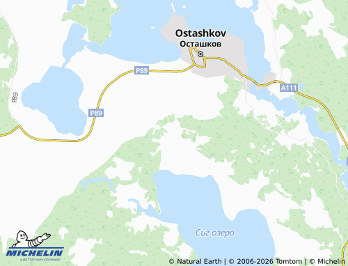 Carte MICHELIN Zamosh'ye - ViaMichelin