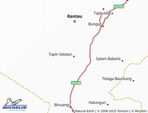 MICHELIN Tapin Selatan map - ViaMichelin