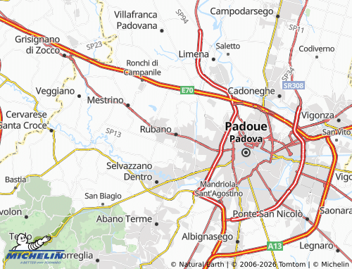 MICHELIN Rubano map - ViaMichelin