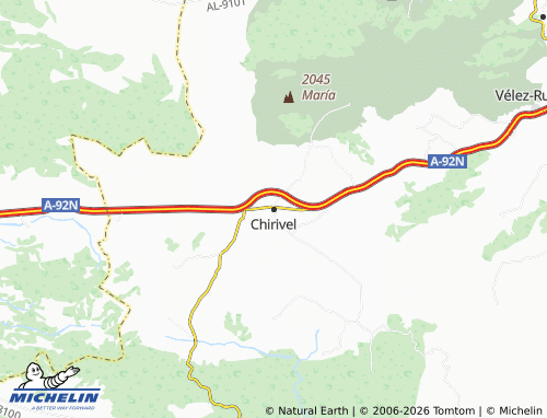 MICHELIN-Landkarte Chirivel - ViaMichelin