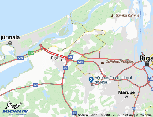 MICHELIN Babīte map - ViaMichelin