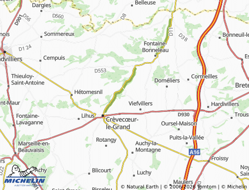 Carte MICHELIN Le Gallet - ViaMichelin