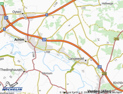 MICHELIN Etelsen map - ViaMichelin