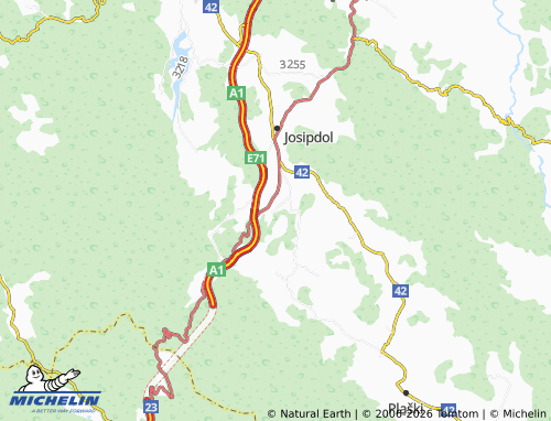 MICHELIN Munjava Modruška map - ViaMichelin