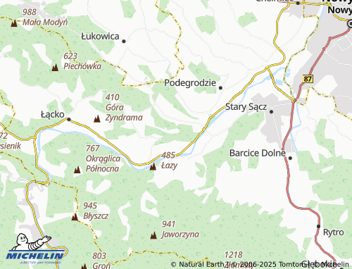 MICHELIN Kadcza map - ViaMichelin