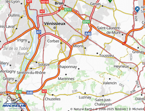 Carte MICHELIN Chapotin - ViaMichelin