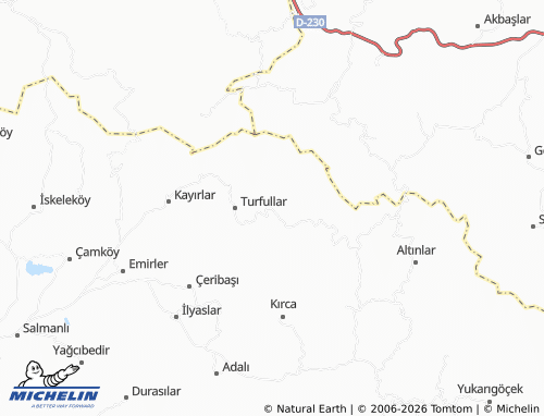 MICHELIN Davutlar map - ViaMichelin