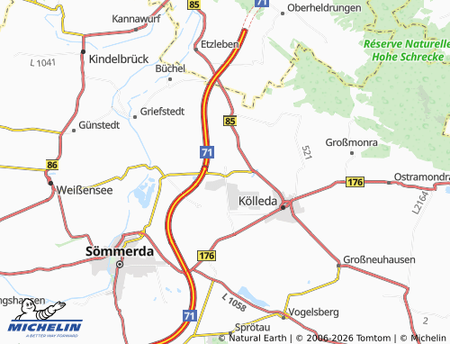 MICHELIN Dermsdorf map - ViaMichelin