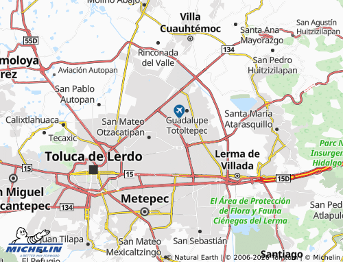 Mappa MICHELIN San Miguel Totoltepec - ViaMichelin