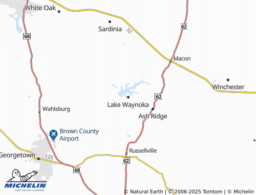 MICHELIN Lake Waynoka map - ViaMichelin