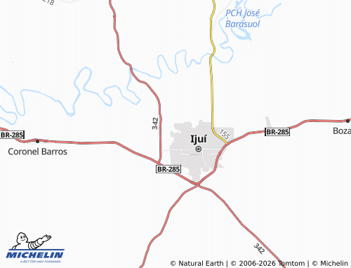 Mapa MICHELIN Getúlio Vargas - ViaMichelin