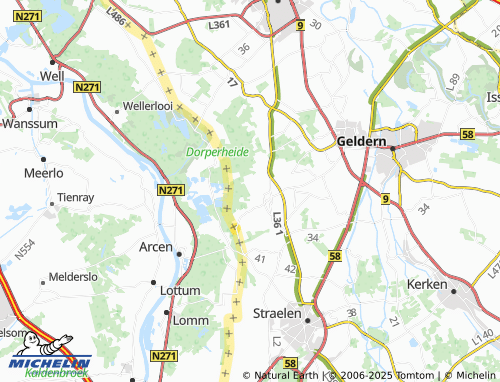 MICHELIN Broksteg map - ViaMichelin