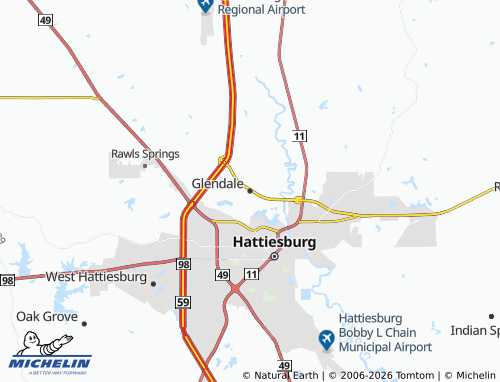 Mappa MICHELIN Glendale - ViaMichelin