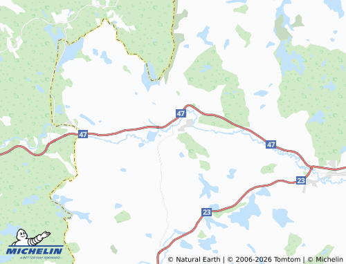 MICHELIN Järnforsen map - ViaMichelin