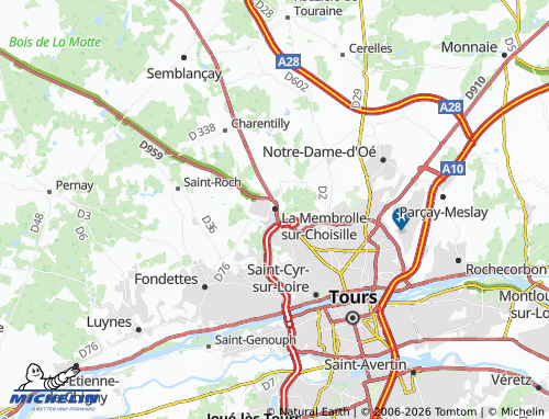Mappa MICHELIN La Membrolle-sur-Choisille - ViaMichelin