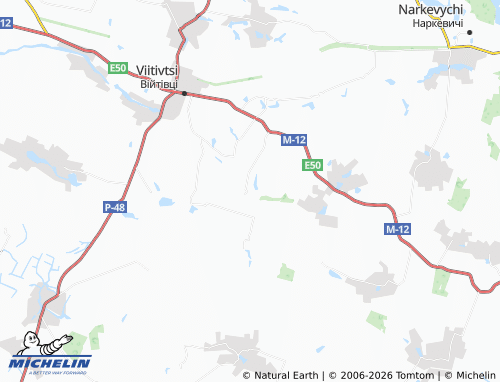 MICHELIN-Landkarte Kachuryntsi - ViaMichelin