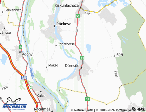 Mapa MICHELIN Somlyósziget - ViaMichelin